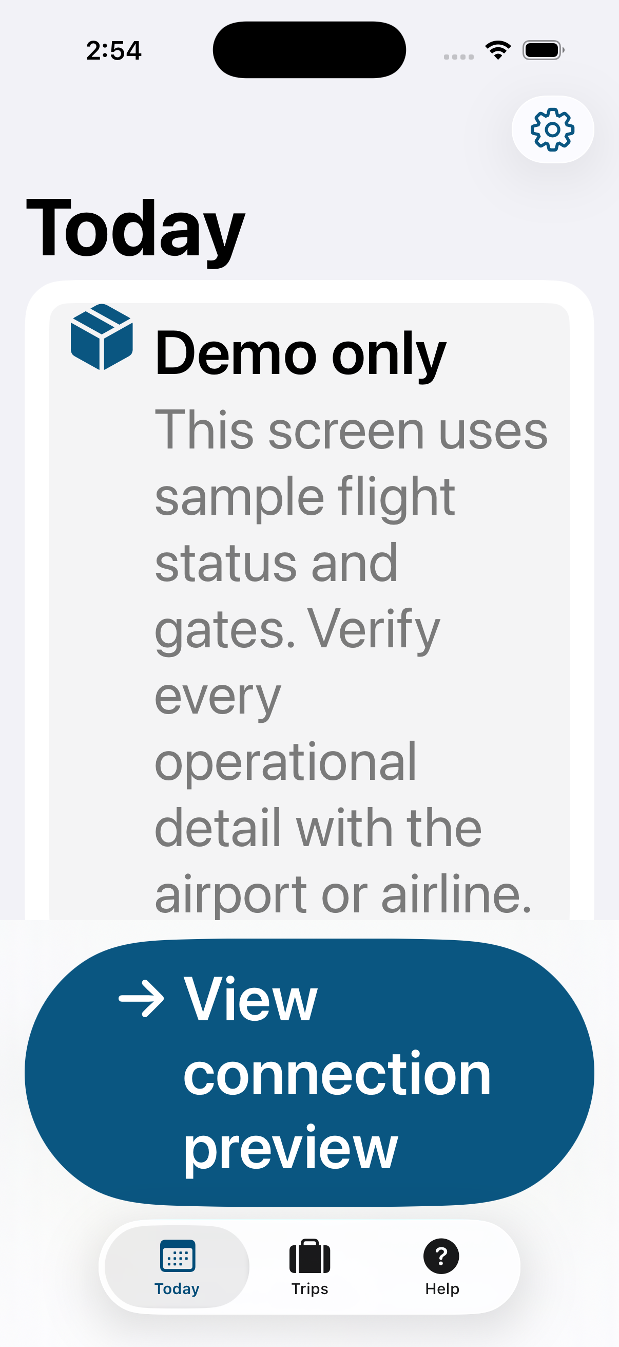 Steady iPhone screen at an accessible large text size